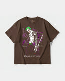 Camiseta Joker Yakuza White Big Front Oversize Basic Marron