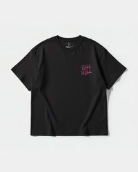 Camiseta Rise In Hell Pocket Front Oversize Basic Negro
