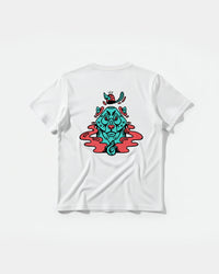 Camiseta Oso Con Gorro Big Back Regular Basic Blanco