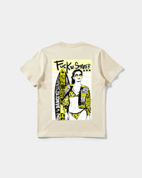 Camiseta Fuck The Summer Big Back Regular Basic Beige