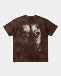 Camiseta Woman Gun Big Back Oversize Acid Marron