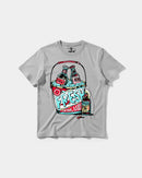 Camiseta Fresh Drink Big Front Regular Basic Gris