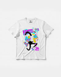 Camiseta Enjoy Sweet Play Big Front Regular Basic Blanco