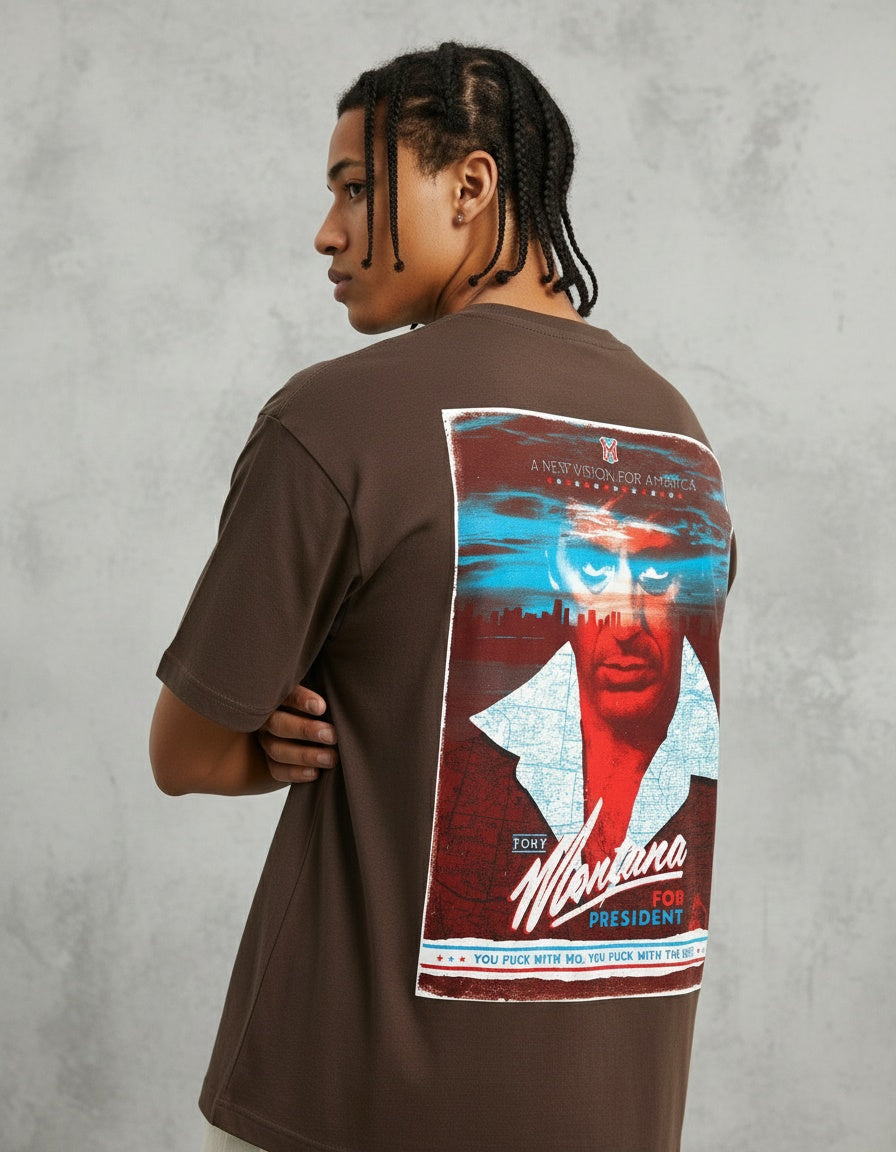 Modelo mide 1,82m y usa talla L