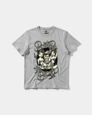 Camiseta Party On Big Front Regular Basic Gris