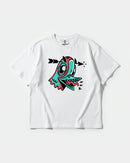 Camiseta Crazy Paloma Big Front Oversize Basic Blanco