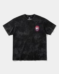 Camiseta Rise In Hell Big Front Oversize Acid Negro
