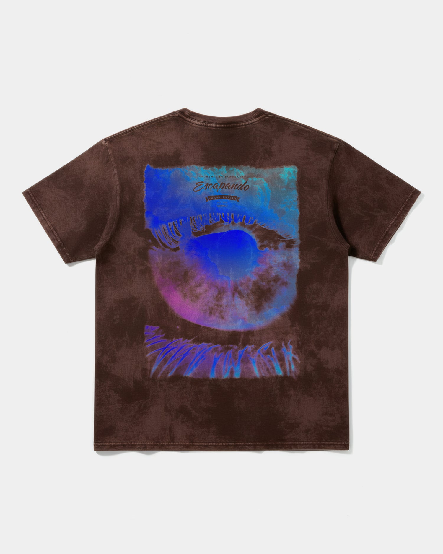 Camiseta Escapando Big Back Oversize Acid Marron