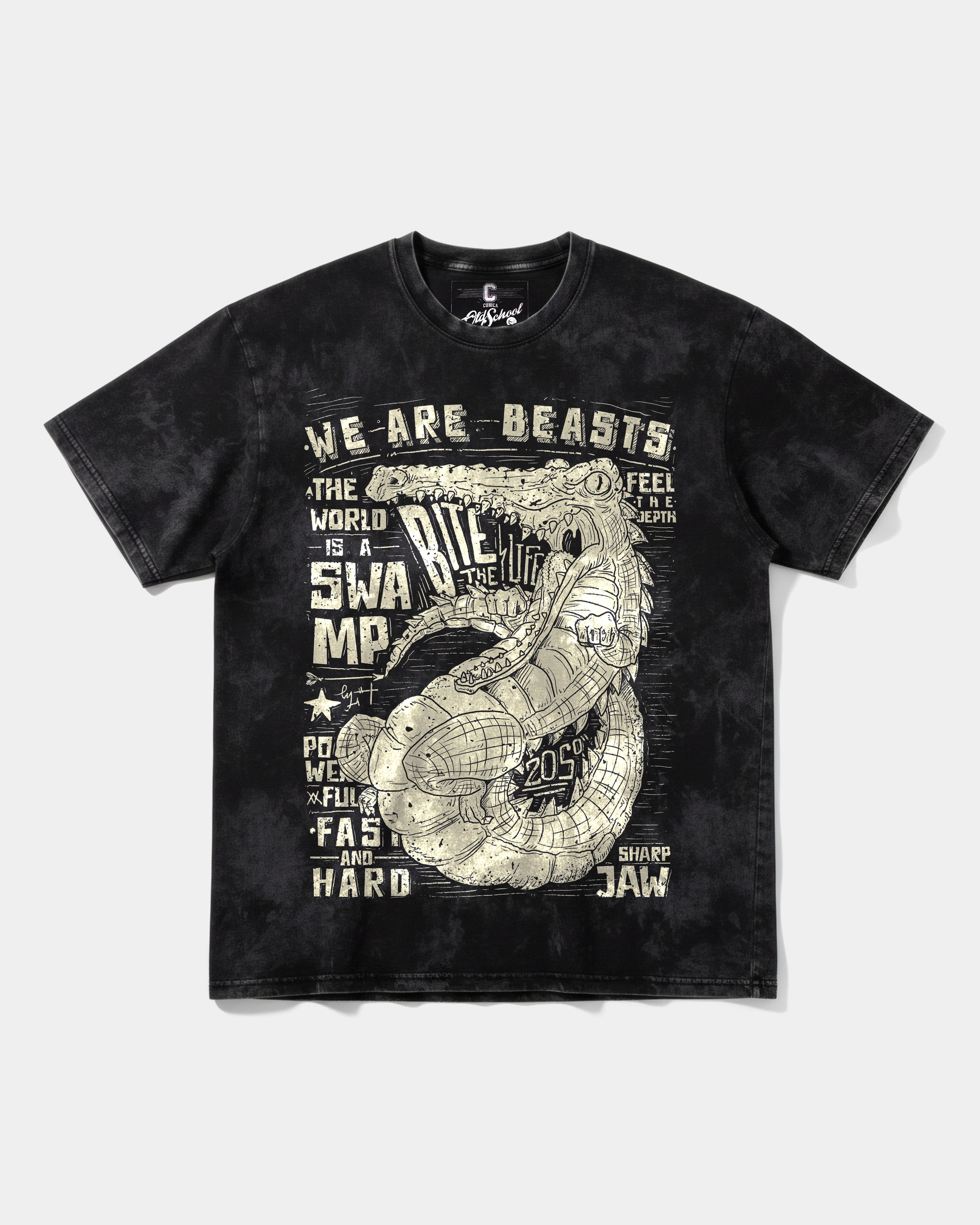 Camiseta We Are Beasts Big Front Oversize Acid