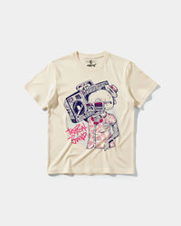 Camiseta Tropical Sound Big Front Regular Basic Beige