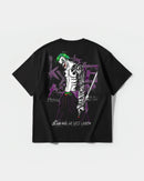 Camiseta Joker Yakuza White Big Back Oversize Basic Negro