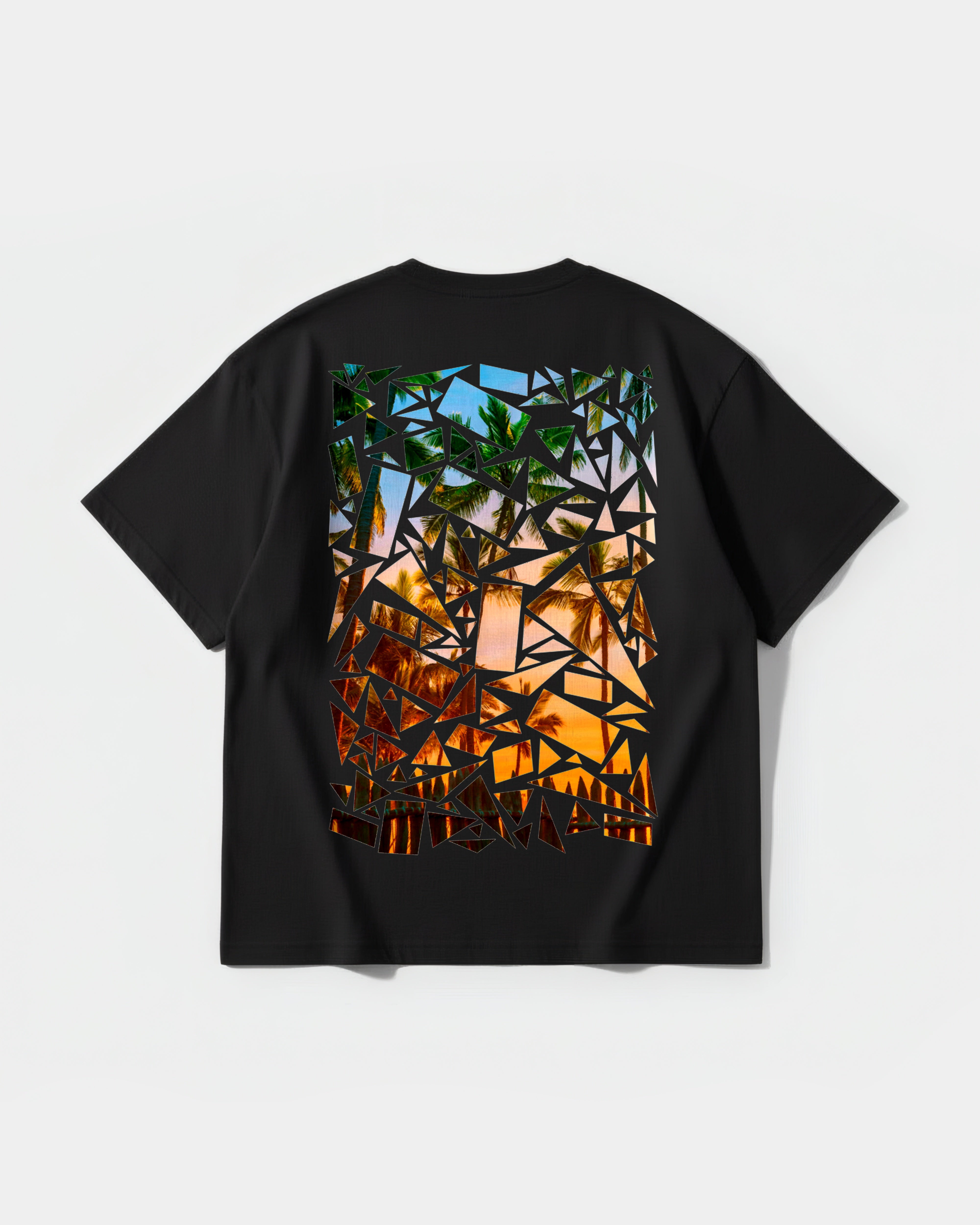 Camiseta Crystal Beach Big Back Oversize Basic