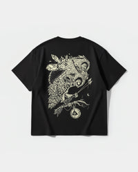 Camiseta Magic Owl Big Back Oversize Basic Negro