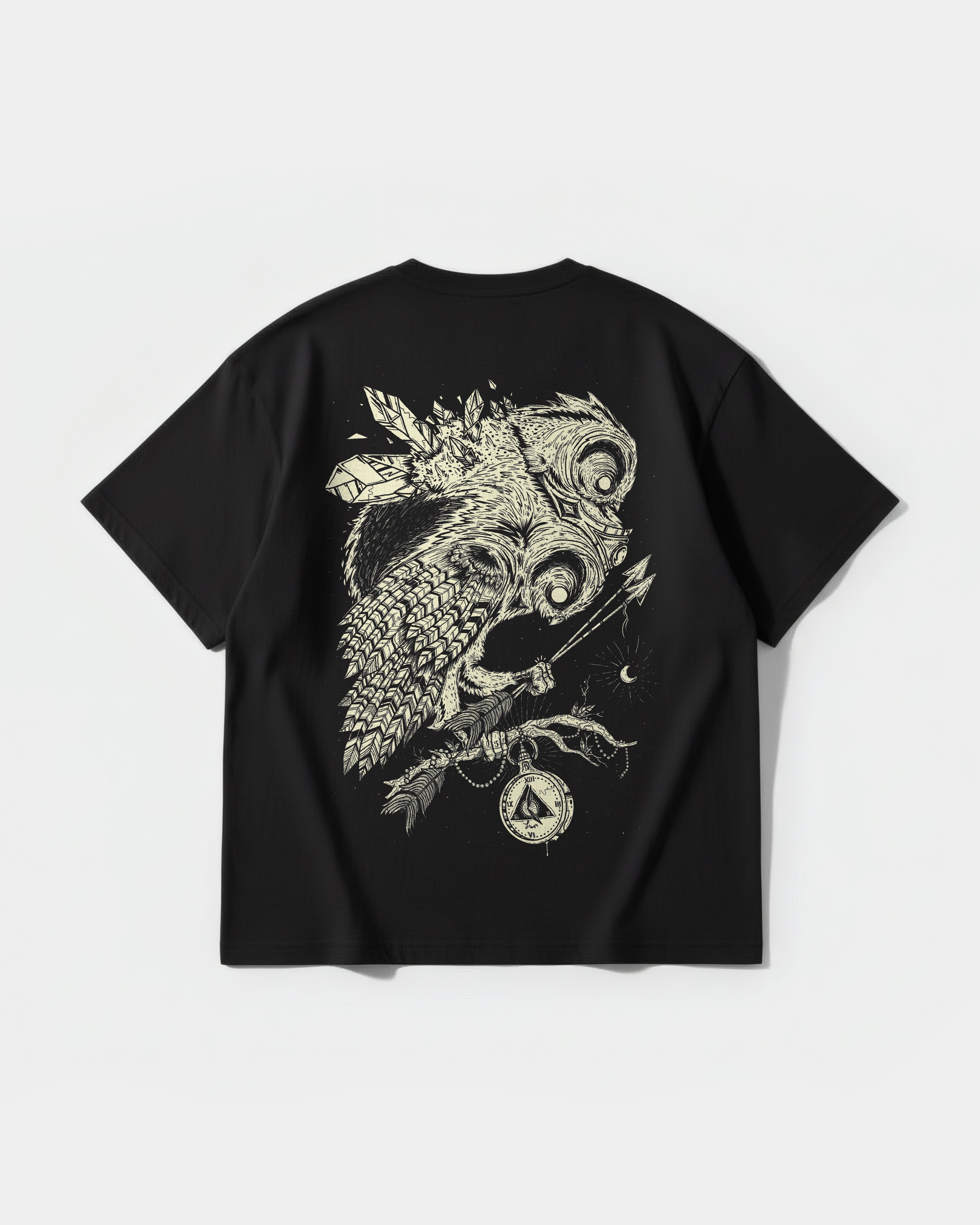 Camiseta Magic Owl Big Back Oversize Basic