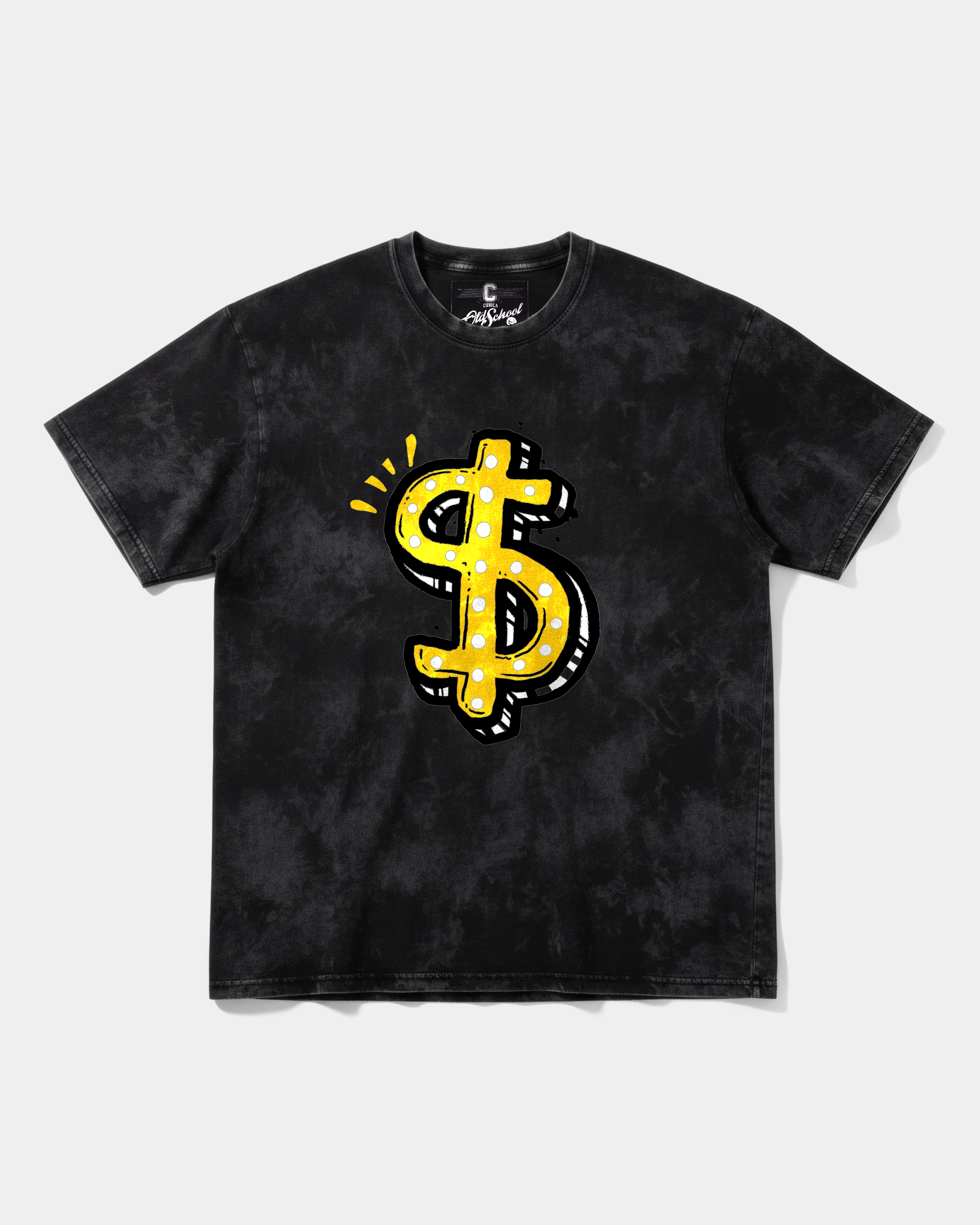 Camiseta Money Money Big Front Oversize Acid