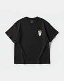 Camiseta Iluminati Hand Pocket Front Oversize Basic Negro