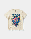 Camiseta China Hannya Big Front Regular Basic Beige