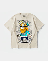 Camiseta Tio Sam White Big Front Oversize Basic Beige