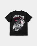 Camiseta Steampunk Retrofuturistic Big Back Regular Basic Negro