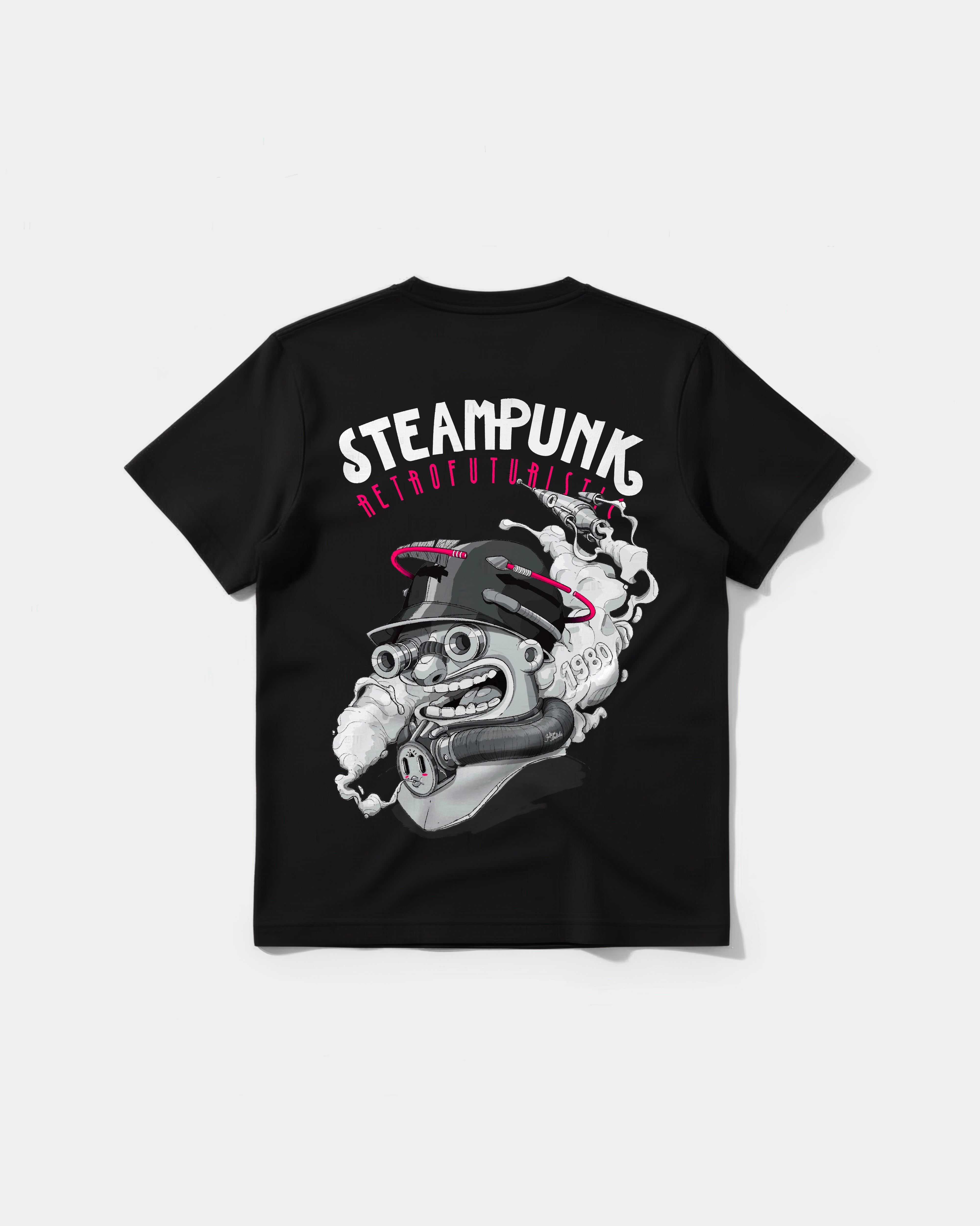 Camiseta Steampunk Retrofuturistic Big Back Regular Basic