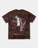 Camiseta Joker Yakuza White Big Front Oversize Acid Marron