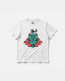 Camiseta Oso Con Gorro Big Front Regular Basic Blanco