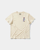 Camiseta Robot Girl Pocket Front Regular Basic Beige