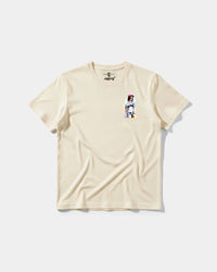 Camiseta Robot Girl Pocket Front Regular Basic Beige