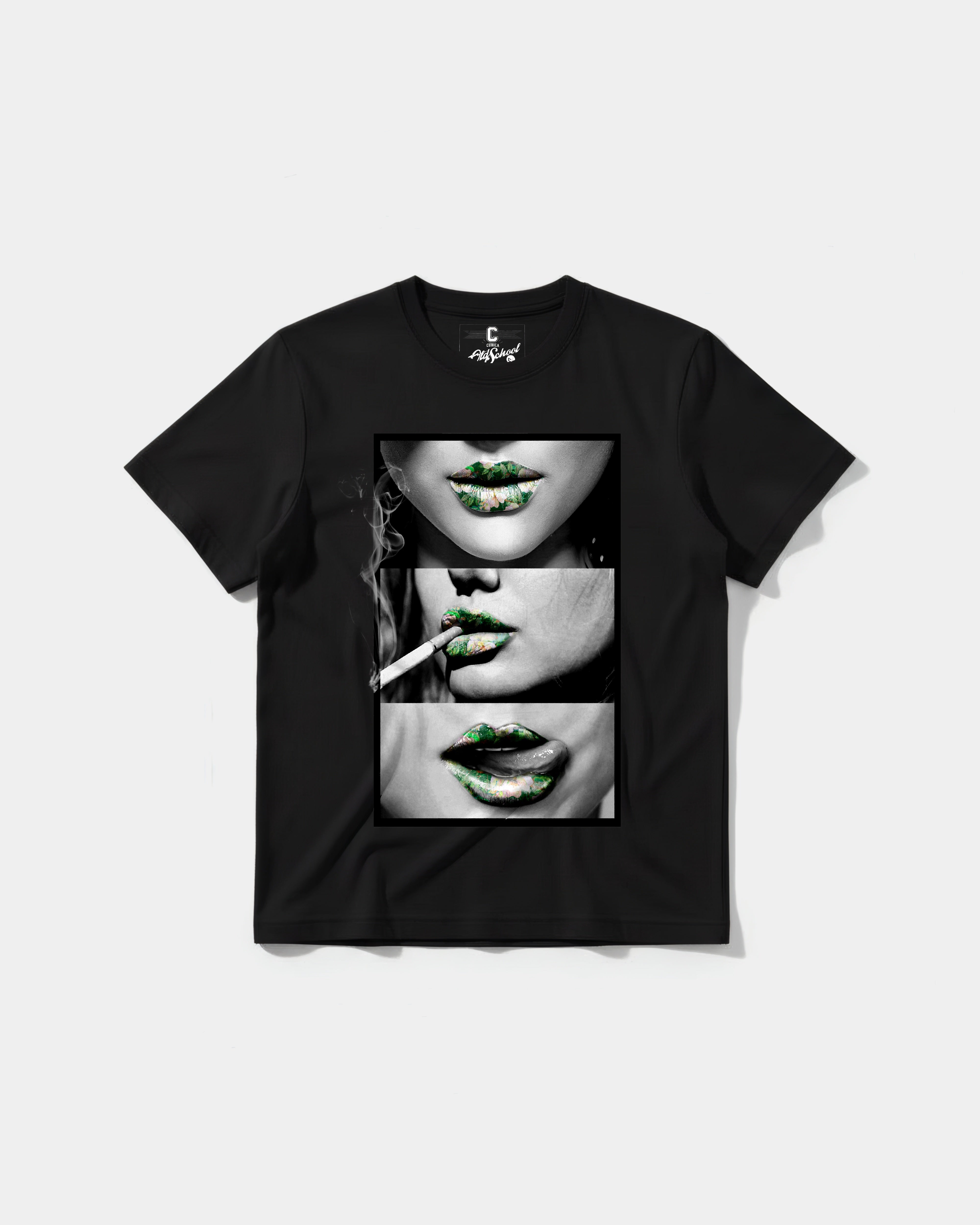 Camiseta Green Kisses Big Front Regular Basic