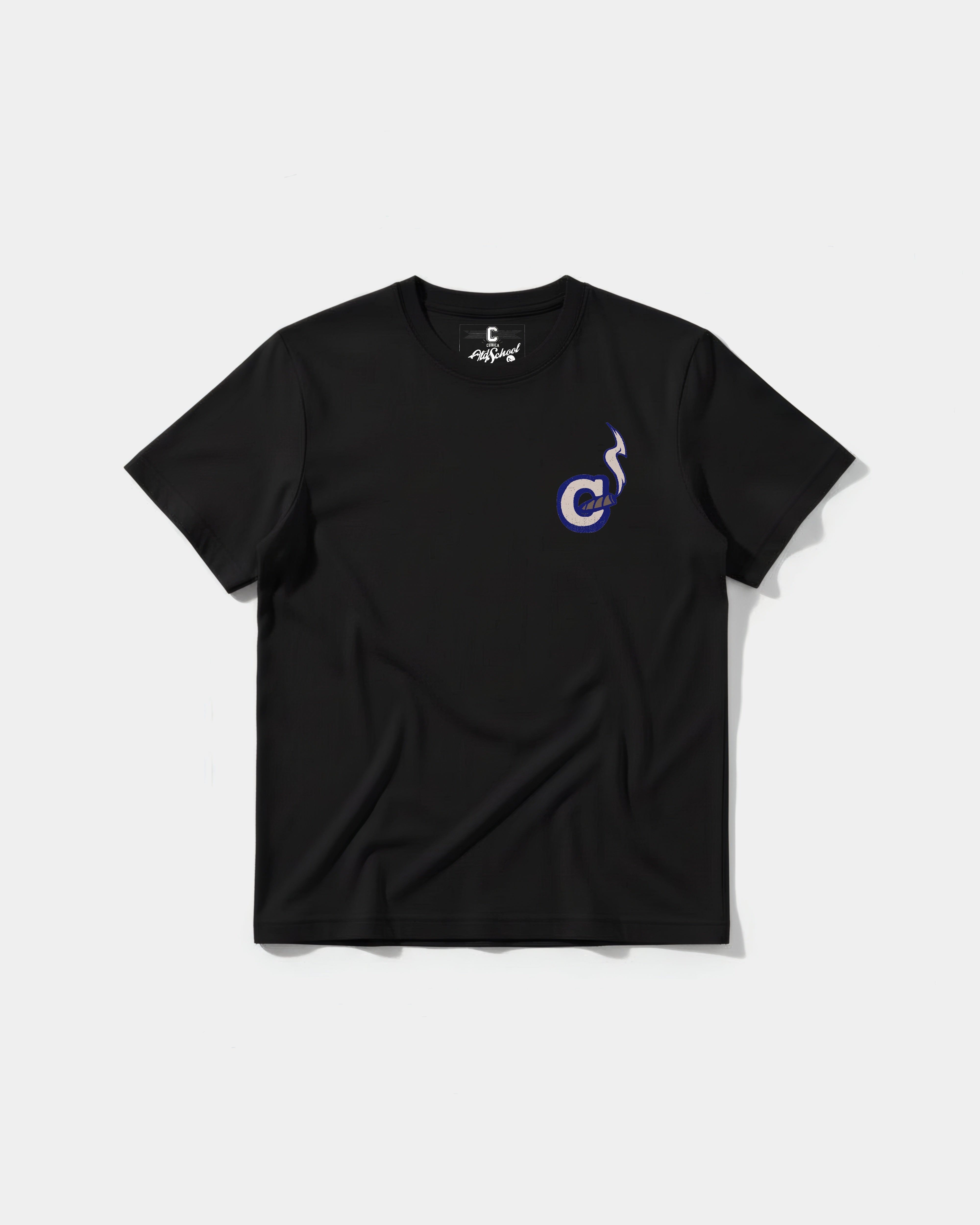 Camiseta Mas Vale Que Corras Pocket Front Regular Basic Negro