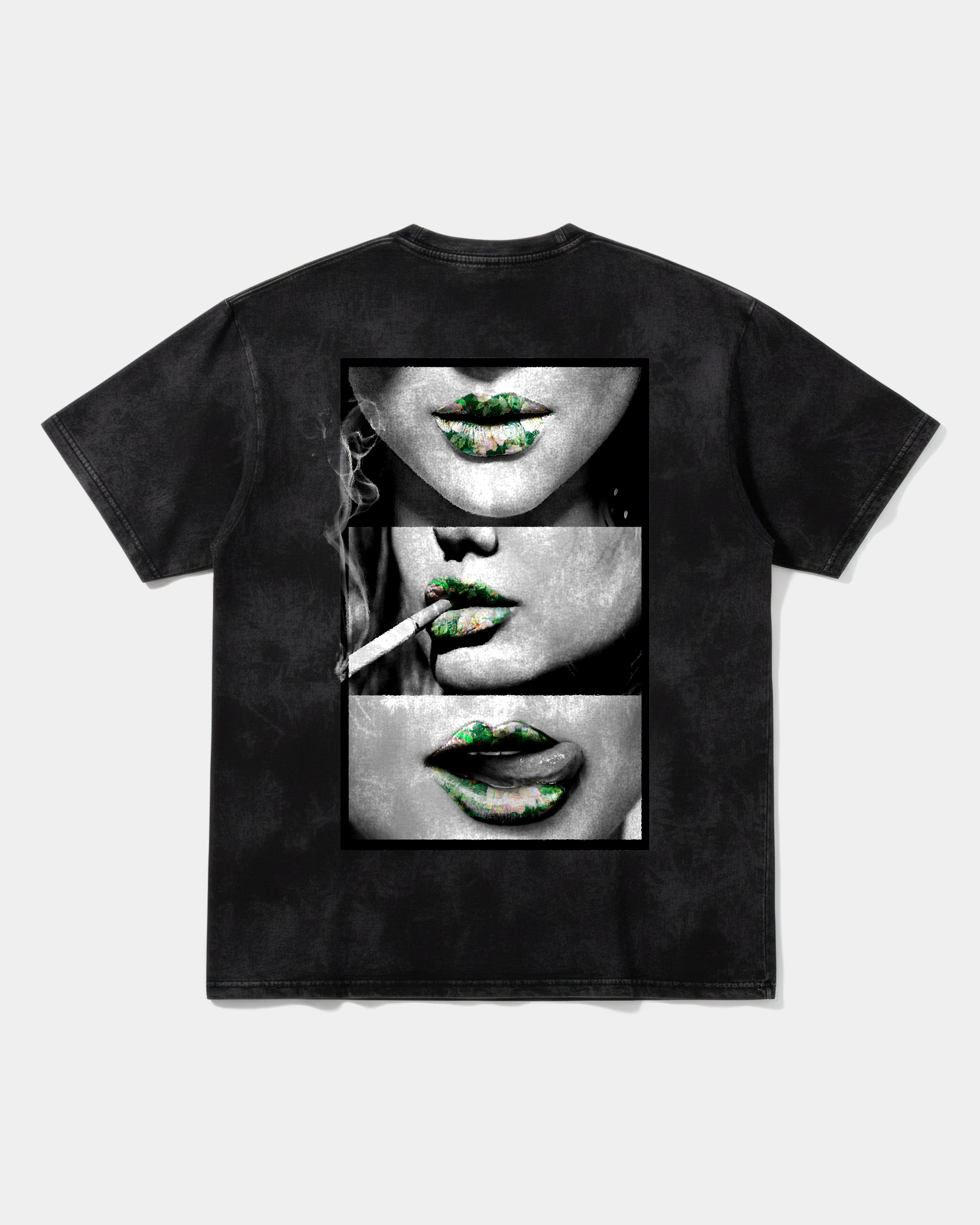 Camiseta Green Kisses Big Back Oversize Acid