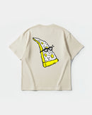 Camiseta Pizza Geek Big Back Oversize Basic Beige