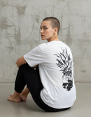 Modelo mide 1,74m y usa talla M