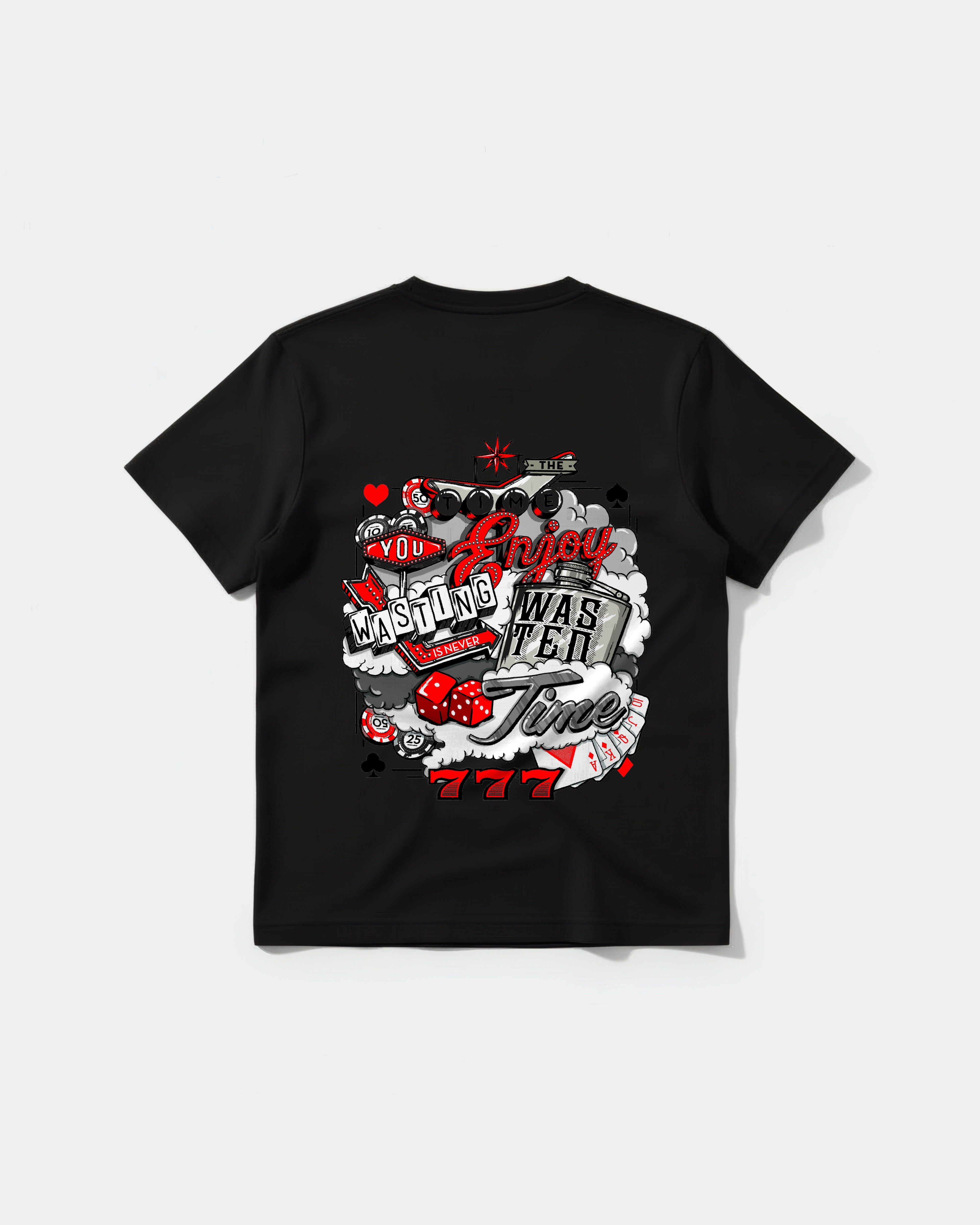 Camiseta Wasting Time 777 Big Back Regular Basic