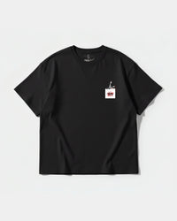 Camiseta Hot Friday White Pocket Front Oversize Basic Negro
