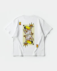 Camiseta King S Cocktail Big Back Oversize Basic Blanco