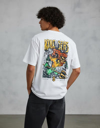 Modelo mide 1,83m y usa talla L