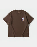Camiseta Robot Girl Pocket Front Oversize Basic Marron