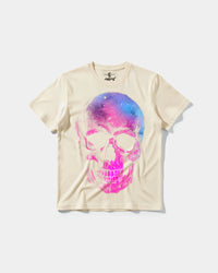 Camiseta Space Skull Big Front Regular Basic Beige