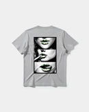Camiseta Green Kisses Big Back Regular Basic Gris