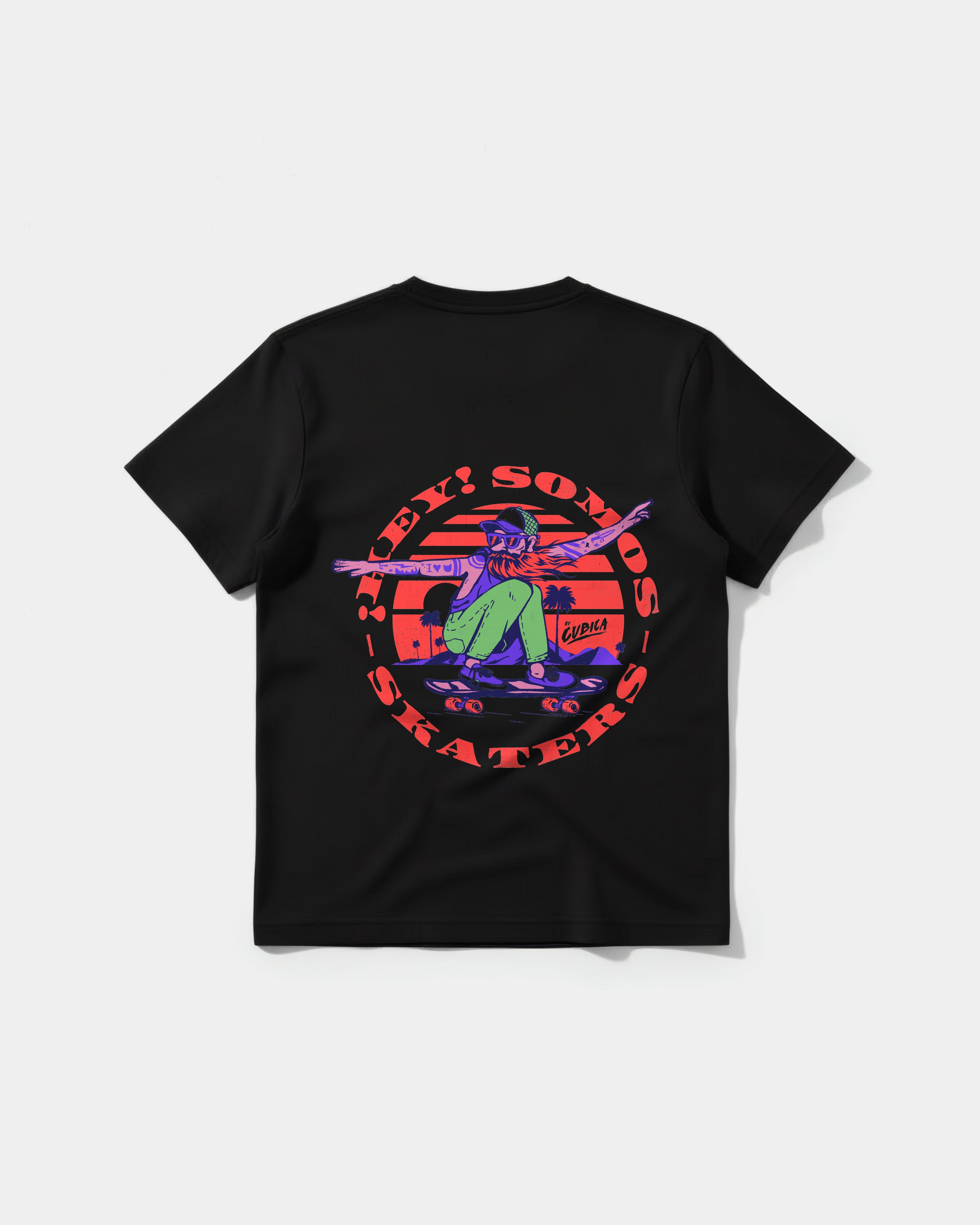 Camiseta Somos Skaters Pocket Espalda Regular Basic