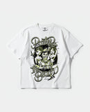 Camiseta Party On Big Front Oversize Basic Blanco
