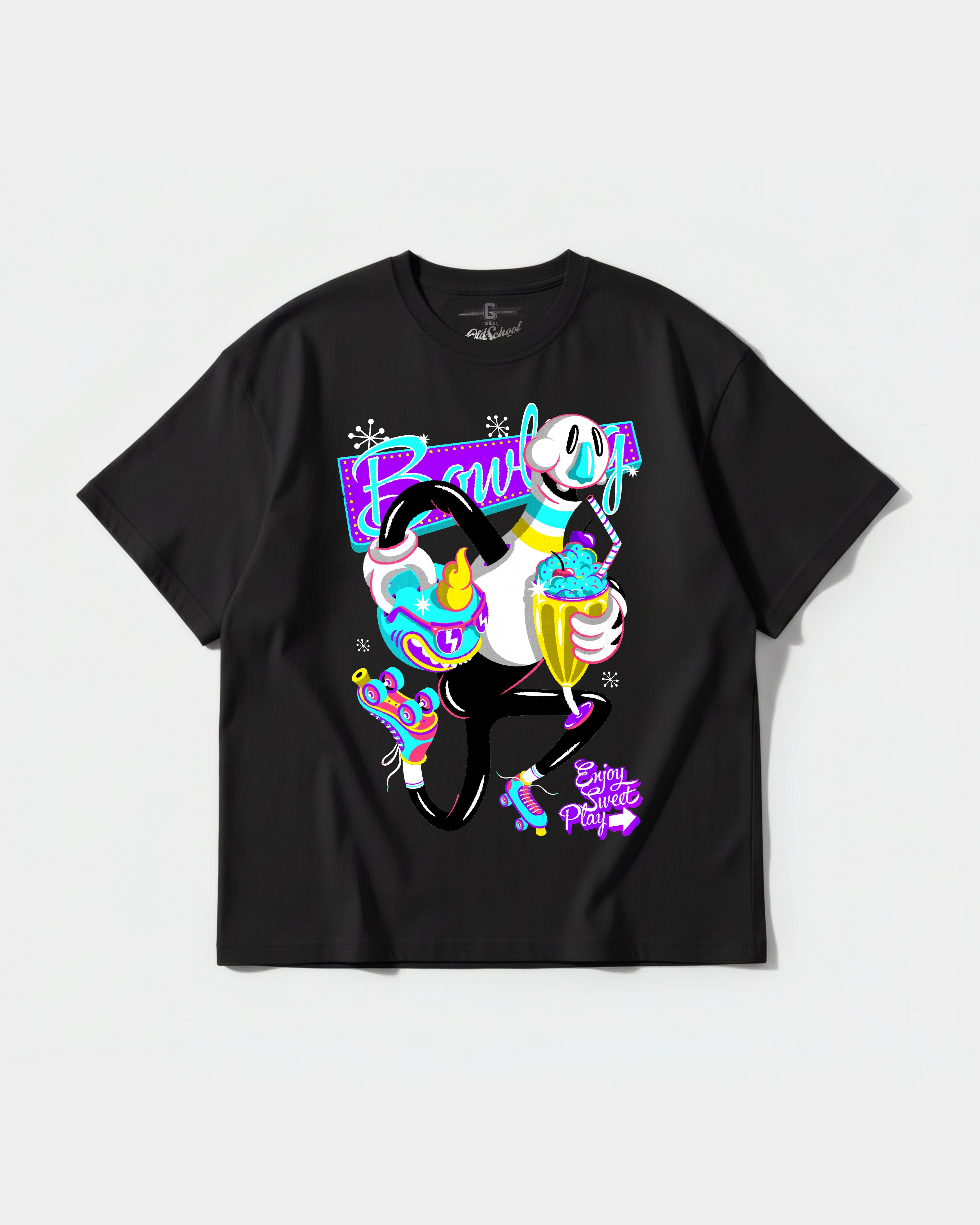 Camiseta Enjoy Sweet Play Big Front Oversize Basic