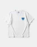 Camiseta Libertad Mariposa White Pocket Front Oversize Basic Blanco