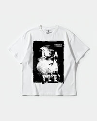 Camiseta Golden Night Big Front Oversize Basic Blanco