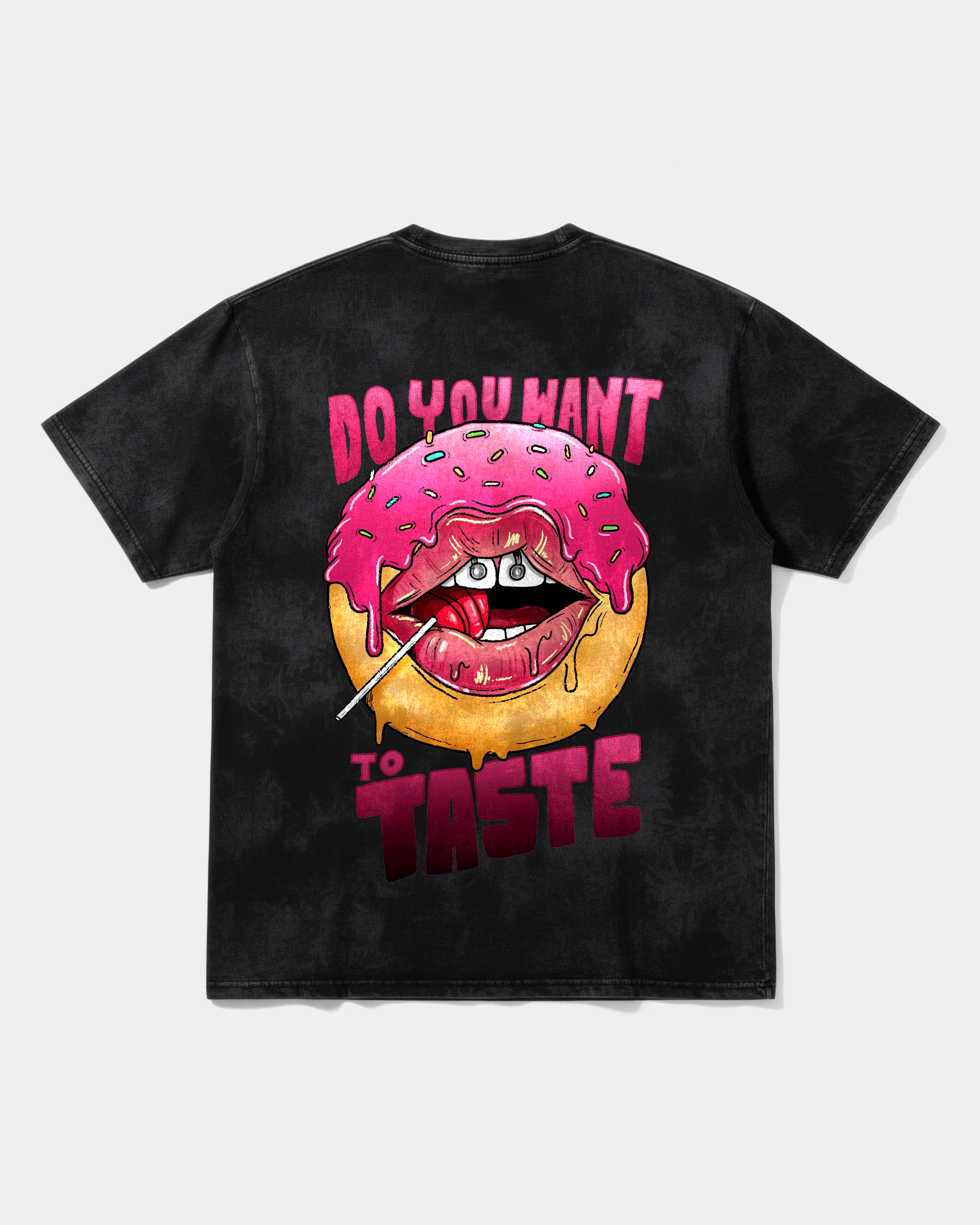 Camiseta Do You Want Pocket Espalda Oversize Acid