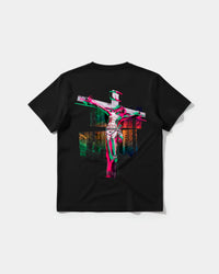 Camiseta Cristo Big Back Regular Basic Negro