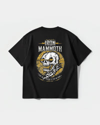 Camiseta Iron Mammoth Big Back Oversize Basic Negro