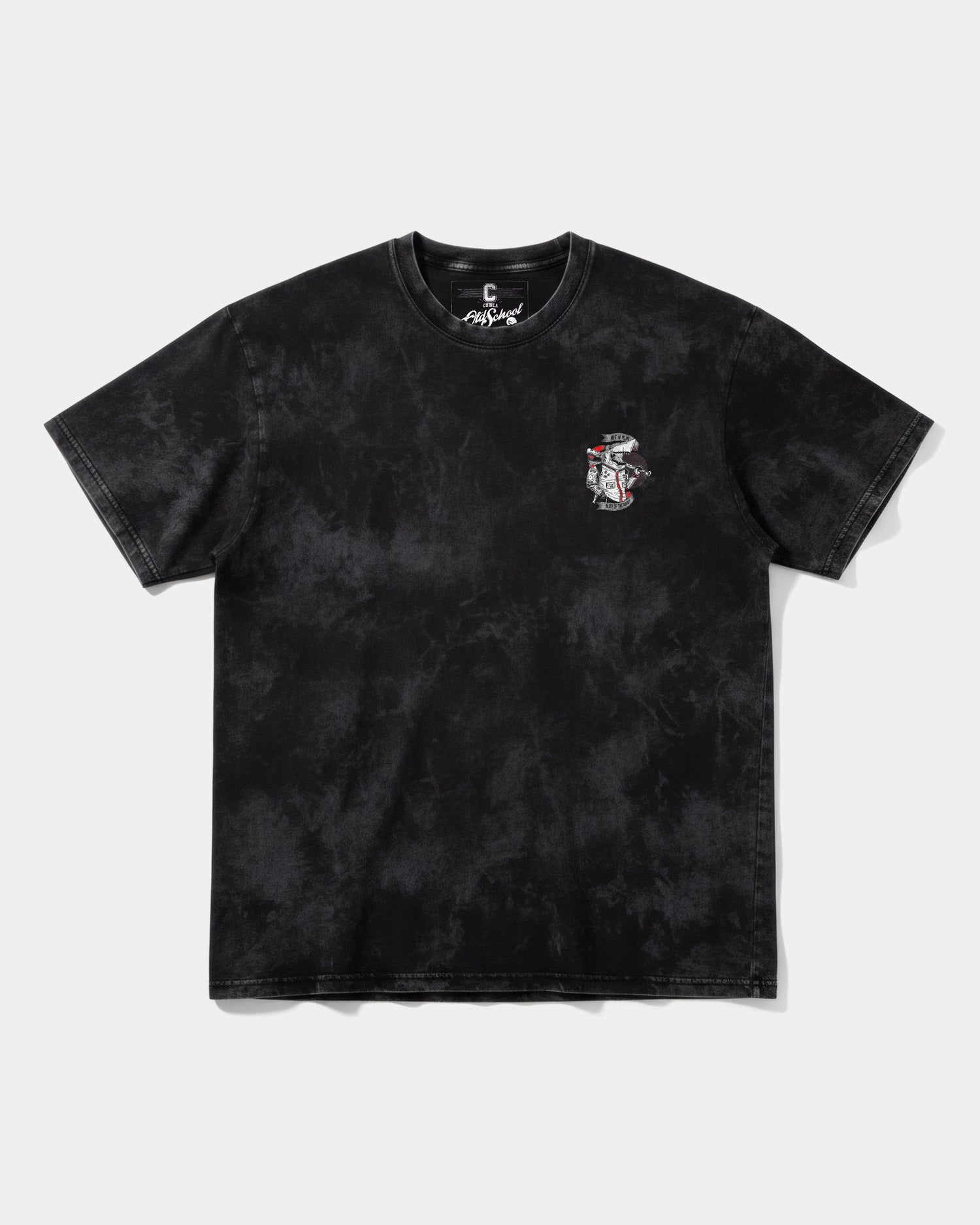 Camiseta Baseball Shark Pocket Front Oversize Acid Negro