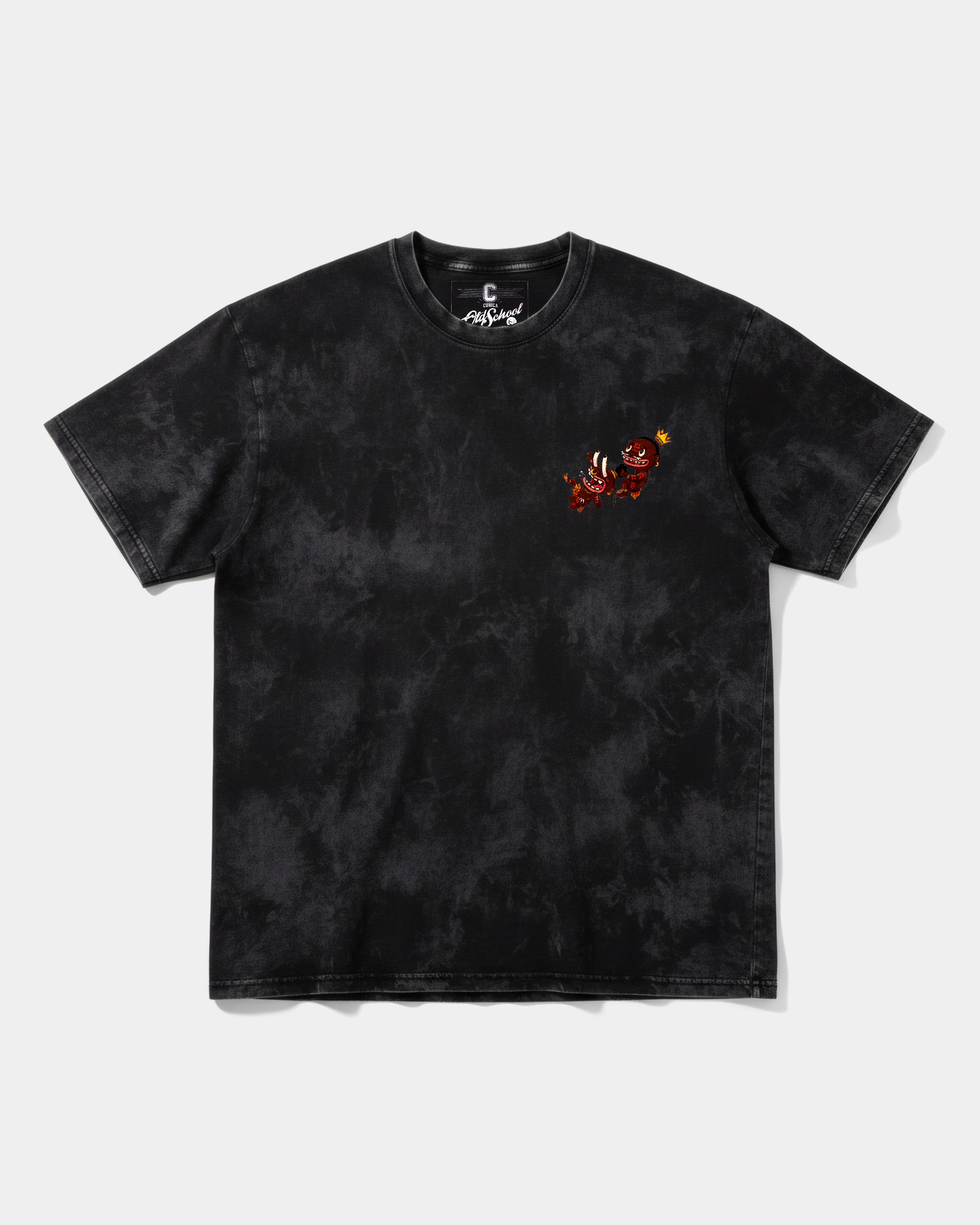 Camiseta Ungaunga Pocket Front Oversize Acid Negro